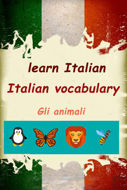 Gli animali - Italian vocabulary